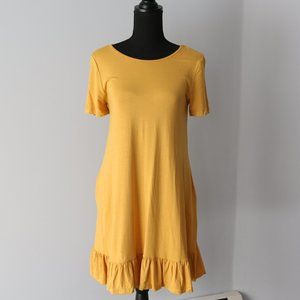 ❗Closing Closet ❗Annabelle Ruffle Hem Dress  Yellow